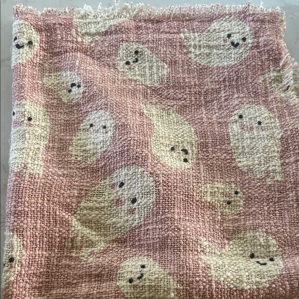 Pink and Cream Ghost pillow cases (2)